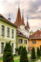 Architecture of Brasov, one of the main cities of Romania