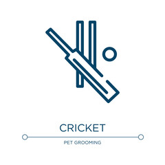 Cricket icon. Linear vector illustration from insects collection. Outline cricket icon vector. Thin line symbol for use on web and mobile apps, logo, print media.