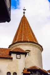 Roof of the Bran (Drakula's) Castle, a national monument and landmark in Romania