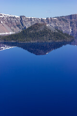 Crater Lake National Park in early spring