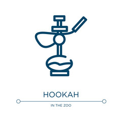 Hookah icon. Linear vector illustration from desert collection. Outline hookah icon vector. Thin line symbol for use on web and mobile apps, logo, print media.