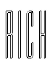 Kontur Text Rich Logo Armut wohlhabend