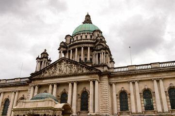 Fototapeta na wymiar City Hall of Belfast, the capital and largest city of Northern Ireland