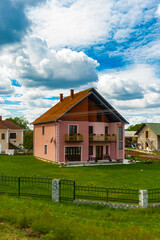 It's Farm houses a Serbian village