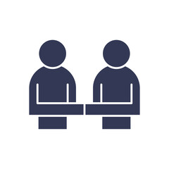 hands shake flat style icon vector design