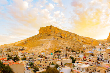 Obraz premium Ma'loula or Maaloula, a small Christian village in the Rif Dimashq Governorate in Syria.