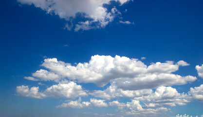 Naklejka na ściany i meble blue sky clouds white natural