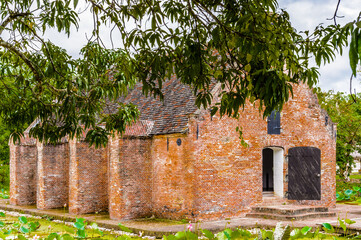 Architecture and nature of Nieuw Amsterdam, Suriname