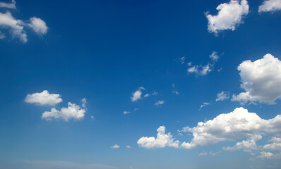 Naklejka na ściany i meble Clouds blue sky
