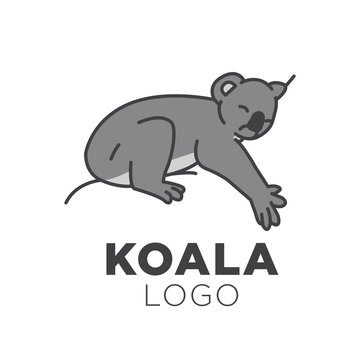 Simple modern professional Koala logo template design versatile
for your business and company
