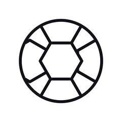 Fototapeta premium geometric and abstract circle line style icon vector design