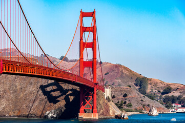 It's Golden Gate Bridge between San Francisco Bay and the Pacific Ocean, San Francisco, California, United States of America
