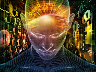Obraz na płótnie Canvas Virtual Brain Frequencies