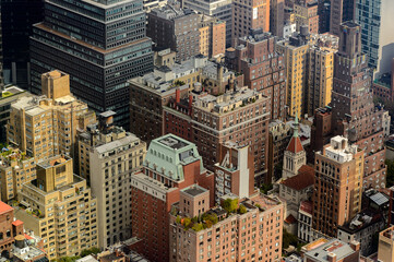 Rooftops of the buildings of Manhattan, New York, NY, United States of Americs