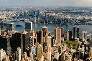 Beautiful view of the rooftops of Manhattan, New York, NY, United States of Americs