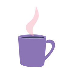 coffee cup hot aroma beverage isolated design icon
