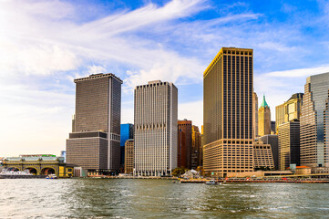 Obraz premium It's Architecture of New York City, USA. New York is the most populous city in the United States
