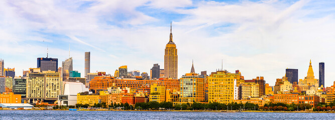 Architecture of New York City, USA. New York is the most populous city in the United States