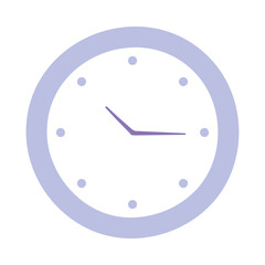 round clock time isolated design icon