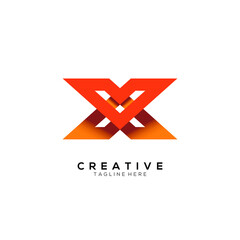 Obraz premium Letter X, modern abstract logo design template.