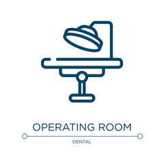 Operating room icon. Linear vector illustration from health collection. Outline operating room icon vector. Thin line symbol for use on web and mobile apps, logo, print media.
