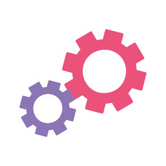 gears cogwheel work mechanic isolated design icon