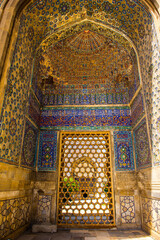 Fototapeta na wymiar It's Architecture of Samarkand, Crossroad of Culture, UNESCO Wor