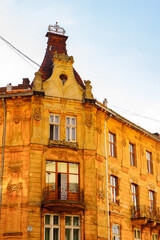 Fototapeta na wymiar Architecture of Lvov, Western Ukraine
