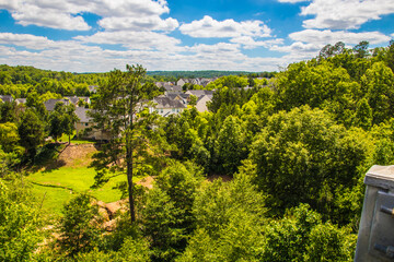 Paved walking trail Silver Comet Trail in Dalllas Georgia  © billtster