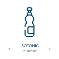 Isotonic icon. Linear vector illustration from sports collection. Outline isotonic icon vector. Thin line symbol for use on web and mobile apps, logo, print media.