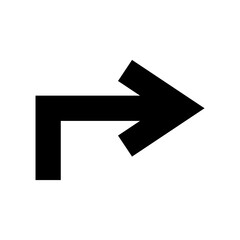 Obraz premium Arrow right icon direction vector