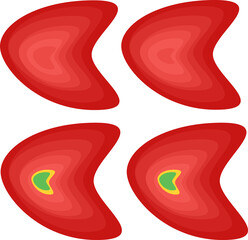  vector abstract background for banner in red