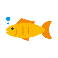 fish animal flat style icon vector design