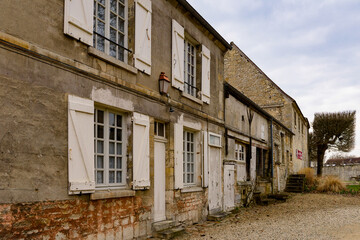 Fototapeta na wymiar Royal castle complex in Senlis, Medieval town in the Oise department, France