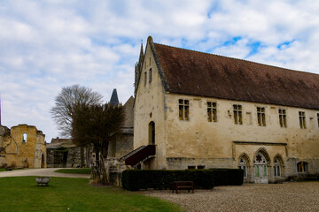 Royal castle complex in Senlis, Medieval town in the Oise department,  France