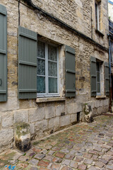 Fototapeta na wymiar Stone Architecture of Senlis, Medieval town in the Oise department, France