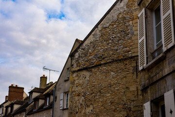 Fototapeta na wymiar Architecture of Senlis, Medieval town in the Oise department, France