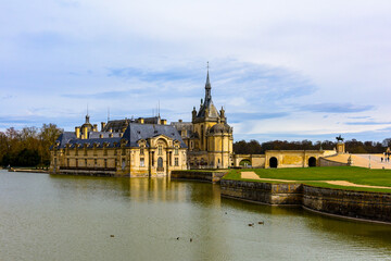 Fototapeta premium Castle of Chantilly, one of the famous chateau in France