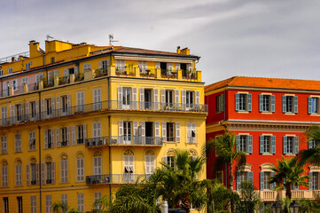 Fototapeta na wymiar Beautiful Architecture of Nice, Alpes-Maritimes departement, France