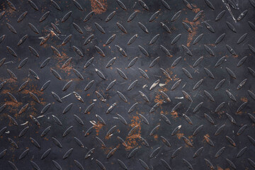 A rusty steel metal panel texture background.