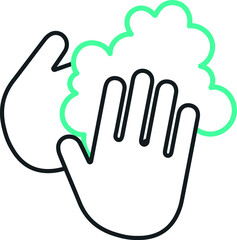 Wash your hands vector icon. Vector illustration.