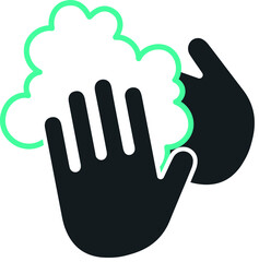 Obraz premium Wash your hands vector icon. Vector illustration.