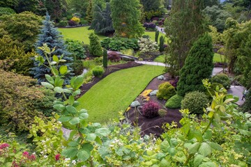 The garden of a public park in Vancouver