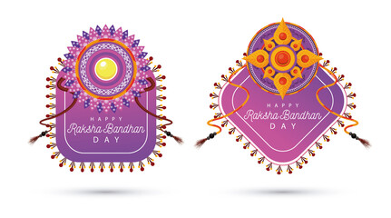 India Raksha Bandhan flowers decoration frame