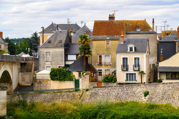 Fototapeta na wymiar Architecture of Amboise, a town in the Indre-et-Loire department, France