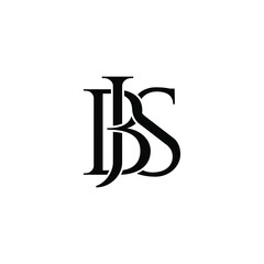 bjs letter original monogram logo design