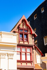 It's Architecture of Trouville, Normandy, France.
