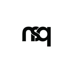 nsq letter original monogram logo design