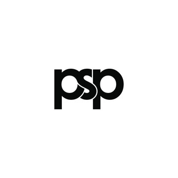 psp letter original monogram logo design