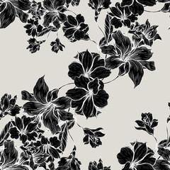 Beautiful seamless floral pattern background 